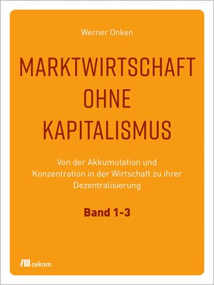 cover image of Marktwirtschaft ohne Kapitalismus